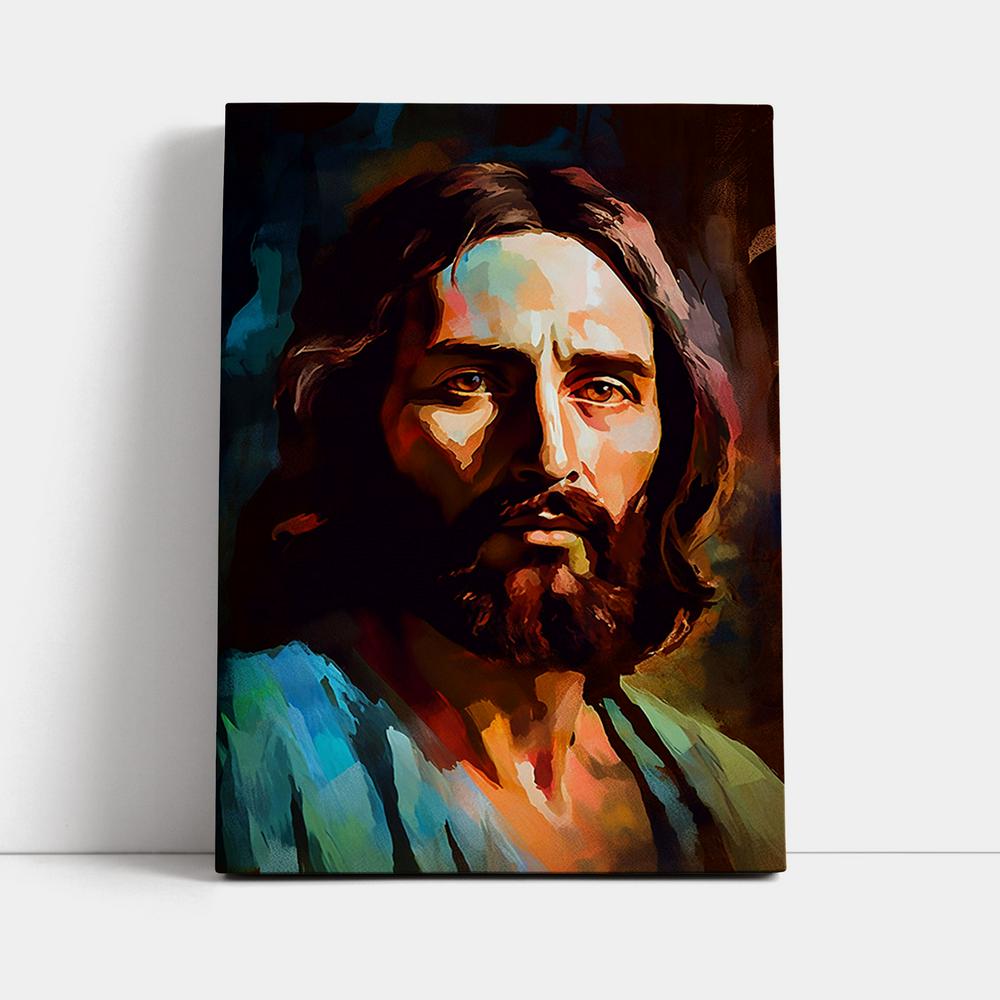 Portrait Of Jesus Canvas Prints - Jesus Canvas Art - Jesus Wall Art Home Decor