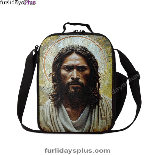 Portrait Of Jesus Christ Lunch Bag, Jesus Lunch Bag, Jesus Art, Christian Lunchbag