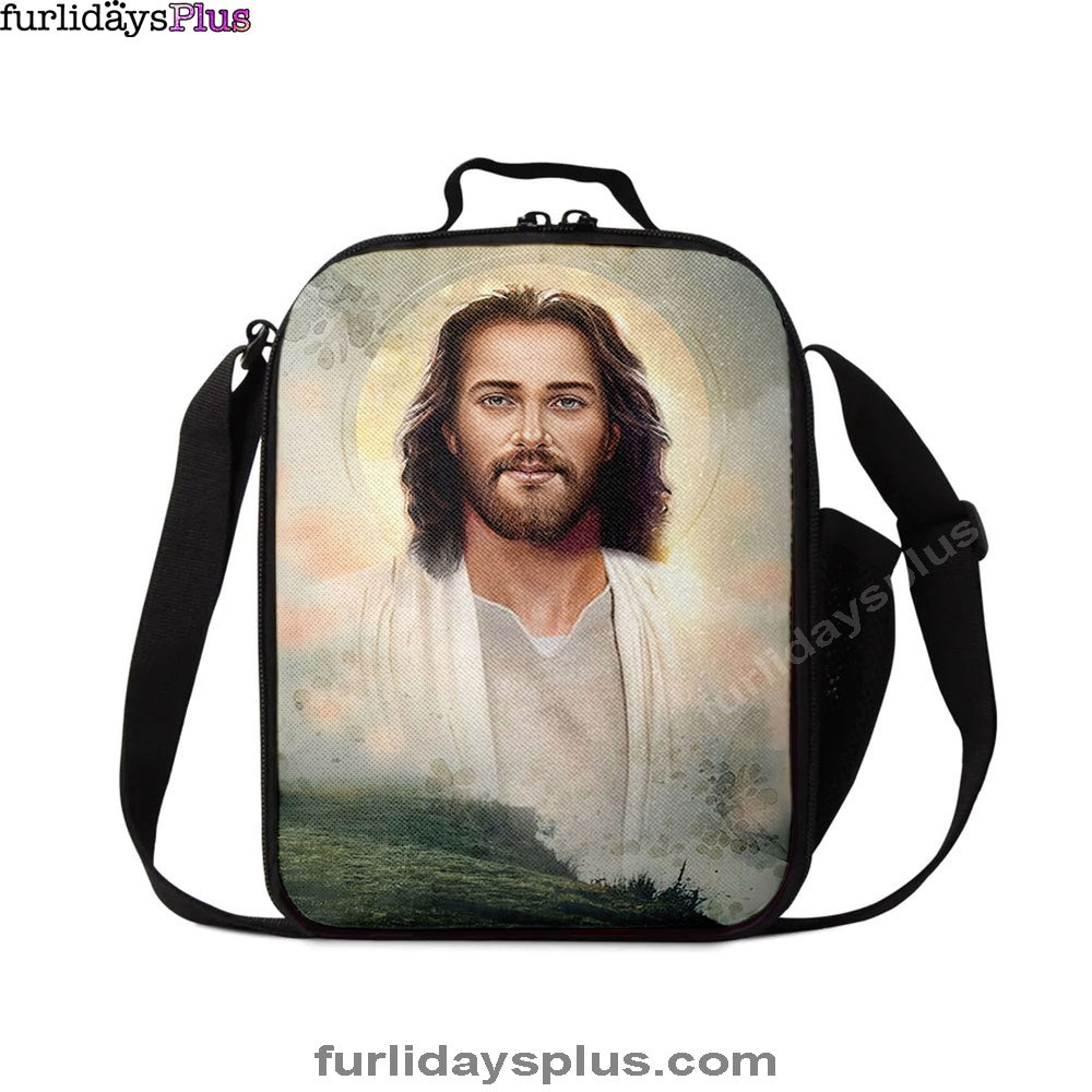 Portrait Of Jesus Lunch Bag, Jesus Lunch Bag, Christian Lunchbag