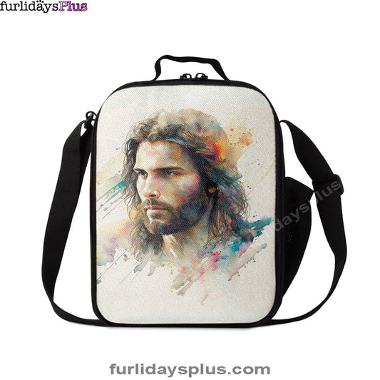 Portrait Of Jesus Lunch Bag, Jesus Lunch Bag, Jesus Art, Christian Lunchbag