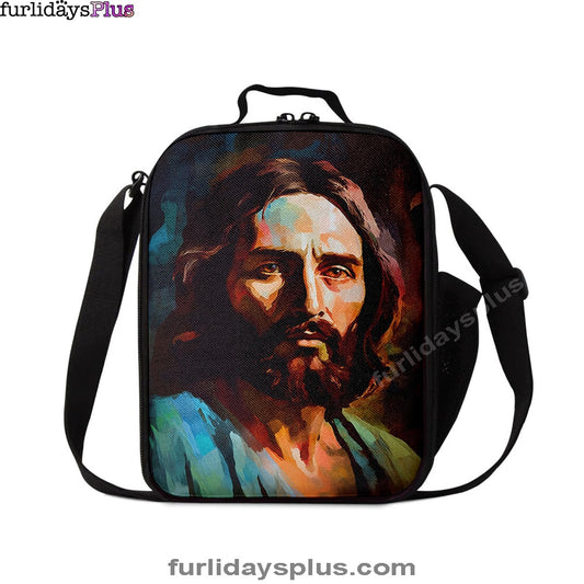 Portrait Of Jesus Lunchbag, Jesus Lunch Bag, Christian Lunch Bag