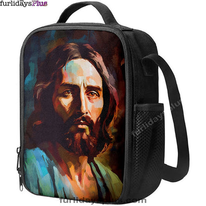 Portrait Of Jesus Lunchbag, Jesus Lunch Bag, Christian Lunch Bag