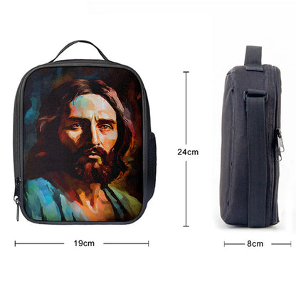 Portrait Of Jesus Lunchbag, Jesus Lunch Bag, Christian Lunch Bag