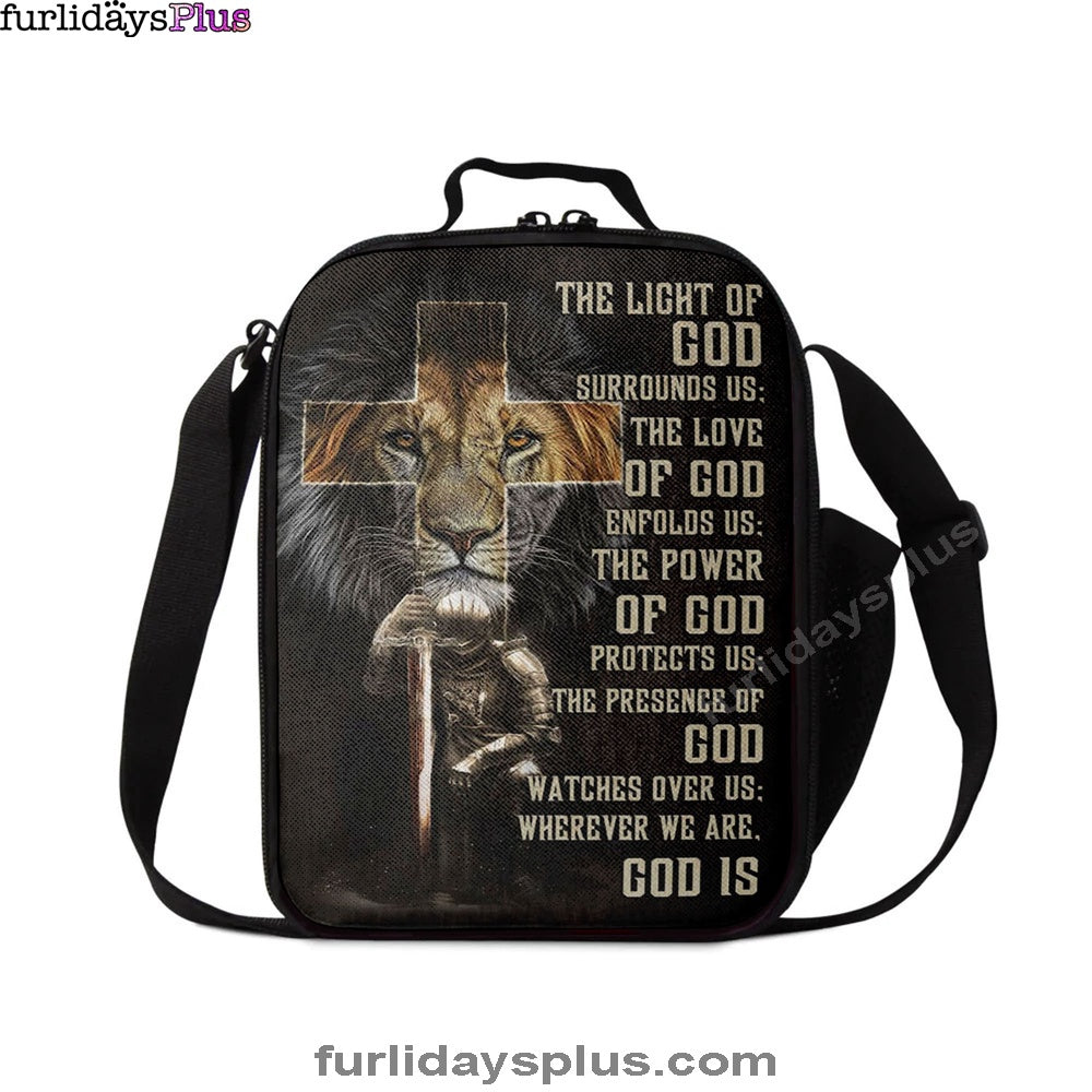 Prayer For Protection, Warrior Lion Of Judah Lunchbag, Bible Verse Lunch Bag, Scripture Lunchbag