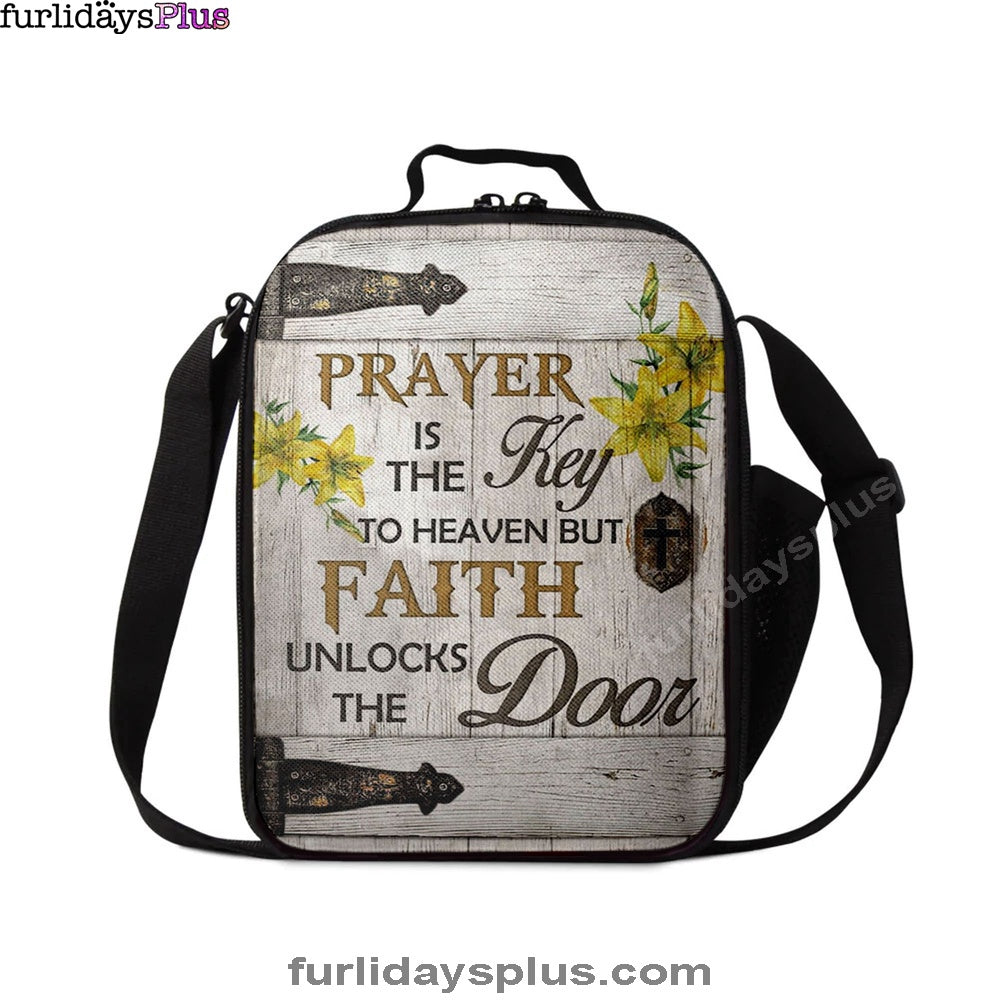Prayer Is The Key To Heaven Lunchbag, Bible Verse Lunch Bag, Scripture Lunchbag