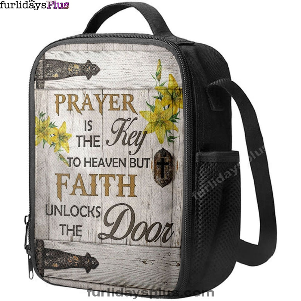 Prayer Is The Key To Heaven Lunchbag, Bible Verse Lunch Bag, Scripture Lunchbag