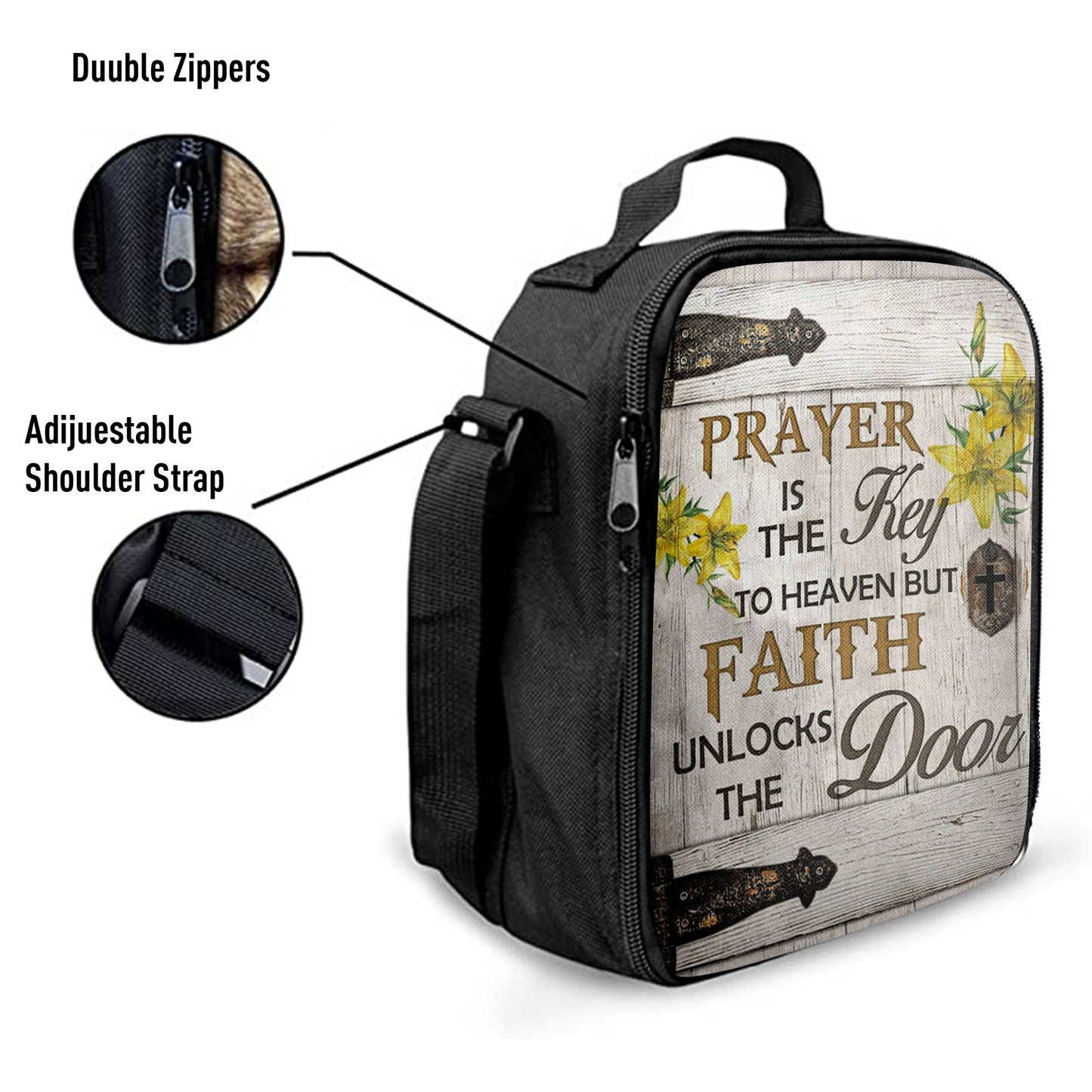 Prayer Is The Key To Heaven Lunchbag, Bible Verse Lunch Bag, Scripture Lunchbag