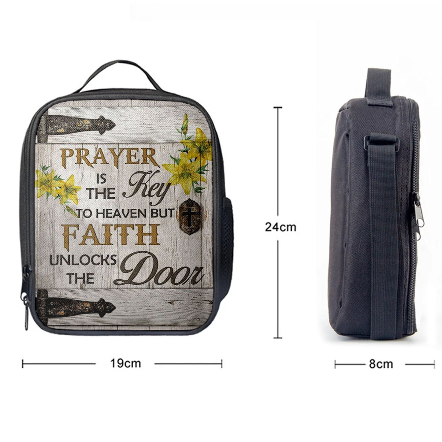 Prayer Is The Key To Heaven Lunchbag, Bible Verse Lunch Bag, Scripture Lunchbag