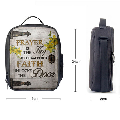 Prayer Is The Key To Heaven Lunchbag, Bible Verse Lunch Bag, Scripture Lunchbag