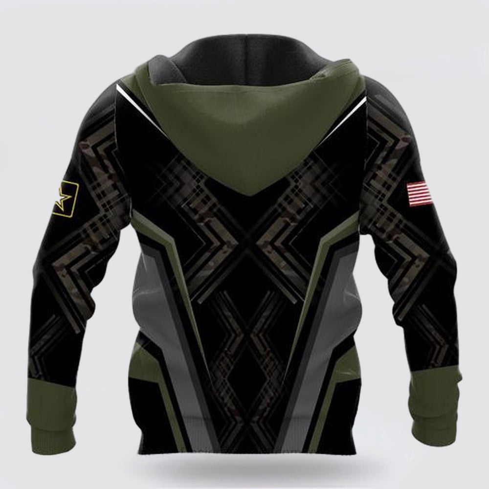 Us Army Hoodie, Premium US Army Personalized Name Unisex 3D Hoodie