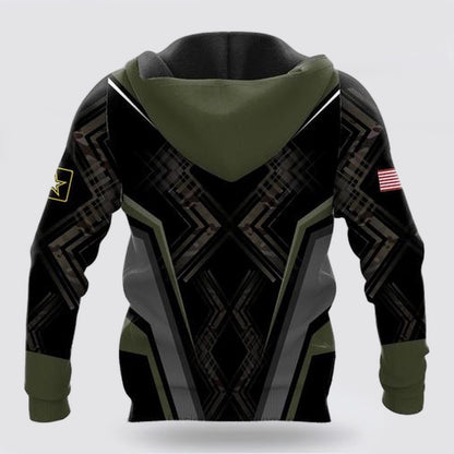 Us Army Hoodie, Premium US Army Personalized Name Unisex 3D Hoodie