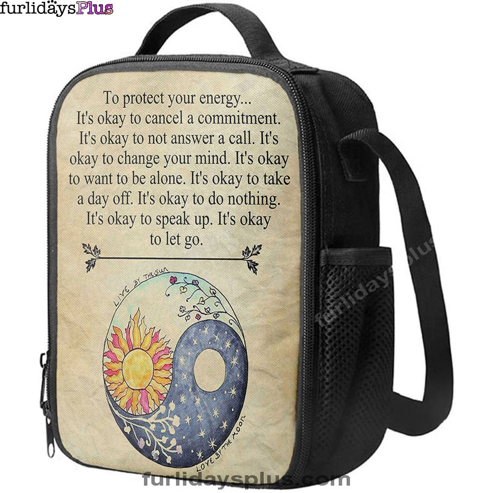 Protect Yourself- Live & Love Lunchbag, Live By The Sun Love By The Moon, Christian Lunchbag