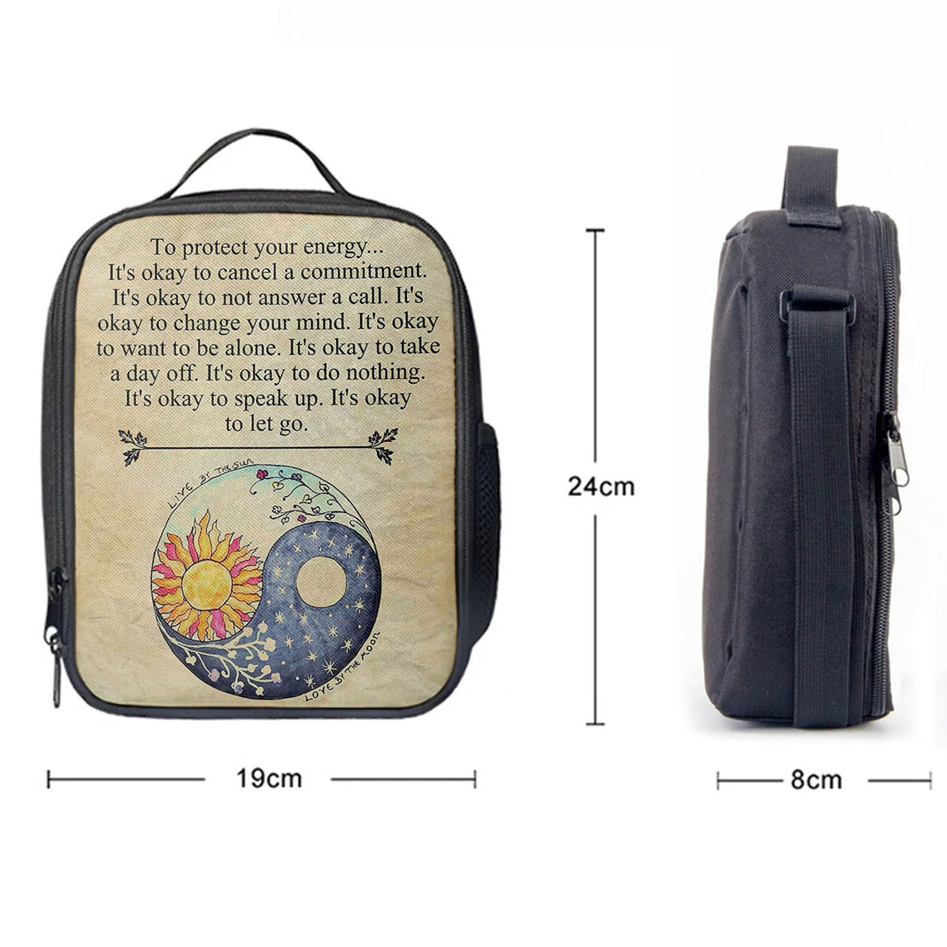 Protect Yourself- Live & Love Lunchbag, Live By The Sun Love By The Moon, Christian Lunchbag
