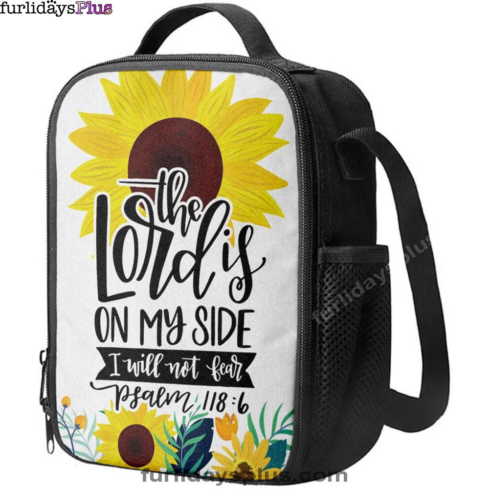 Psalm 1186 The Lord Is On My Side I Will Not Fear Bible Verse Lunch Bag Art, Bible Verse Lunch Bag, Scripture Lunchbag