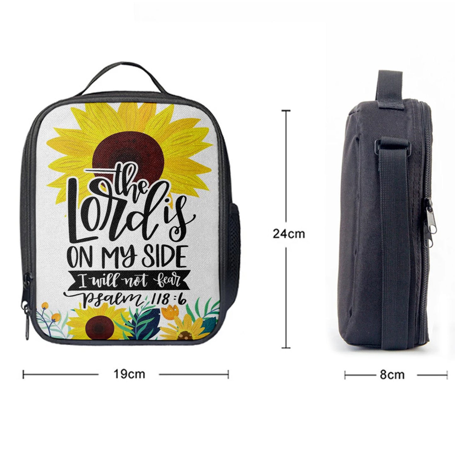 Psalm 1186 The Lord Is On My Side I Will Not Fear Bible Verse Lunch Bag Art, Bible Verse Lunch Bag, Scripture Lunchbag