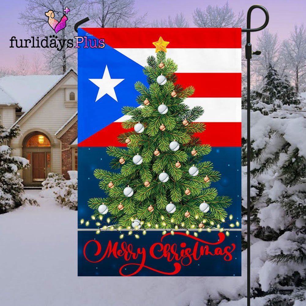 Puerto Rico Christmas Flag