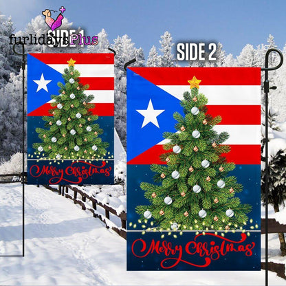 Puerto Rico Christmas Flag