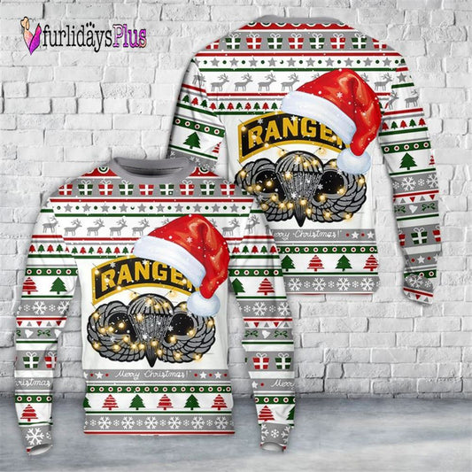 Ranger Tab With Wings Ugly Christmas Sweater For Men And Women, Christmas Gift, Christmas Winter Fashion