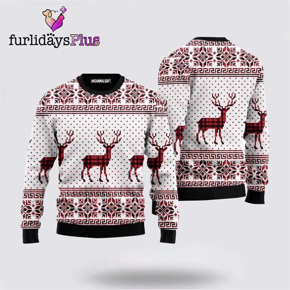 Reindeer Christmas Ugly Sweater ,Christmas Ugly Sweater For Men, Women