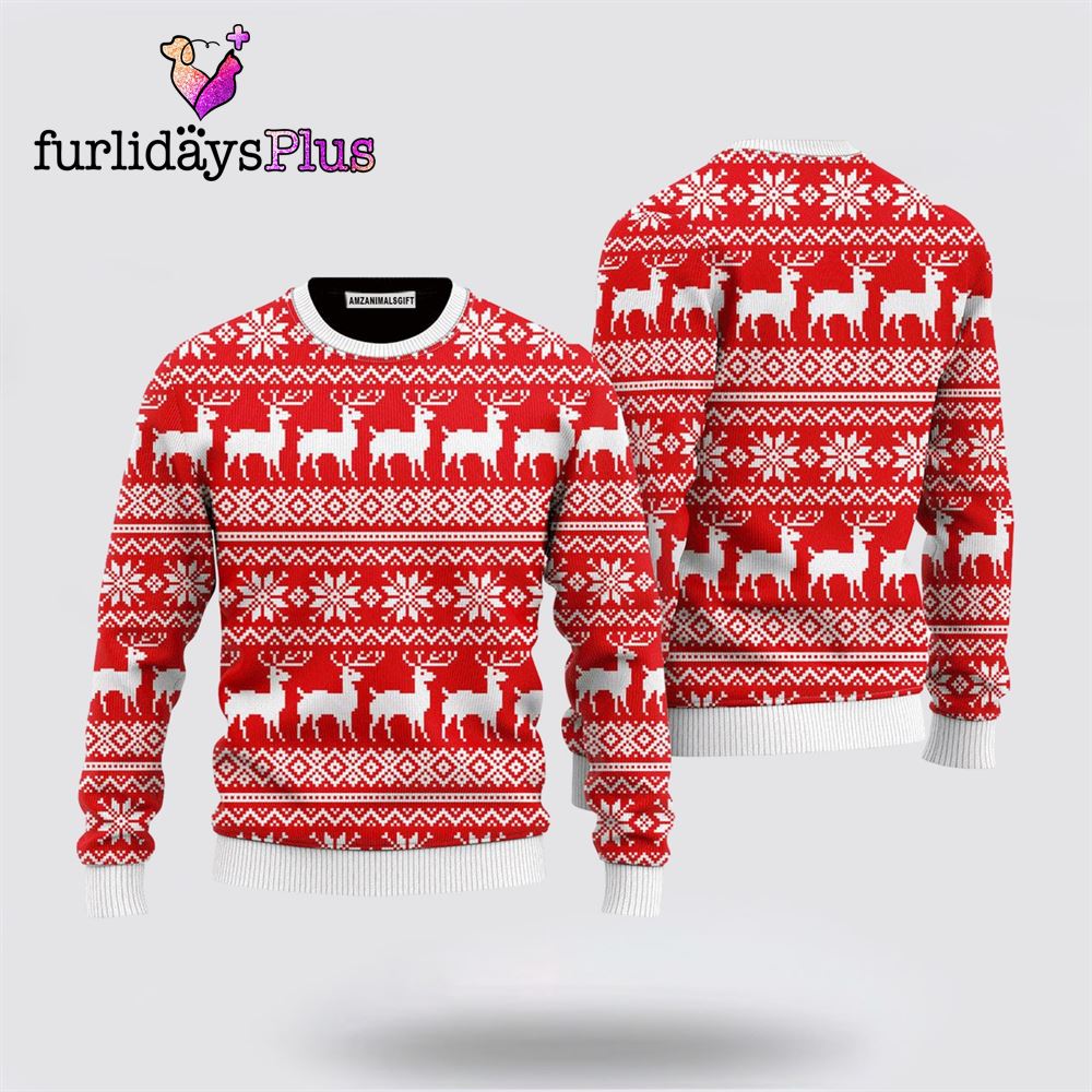 Reindeer Sweater Christmas Is Lit ,Christmas Ugly Sweater For Men, Women