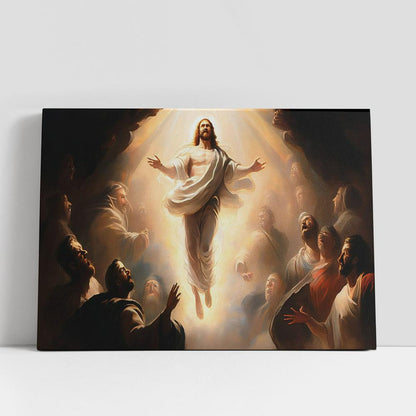 Resurrection Jesus Christ Is Ascending Heaven Canvas Pictures, Faith Art, Christian Gifts Canvas Wall Art Decor