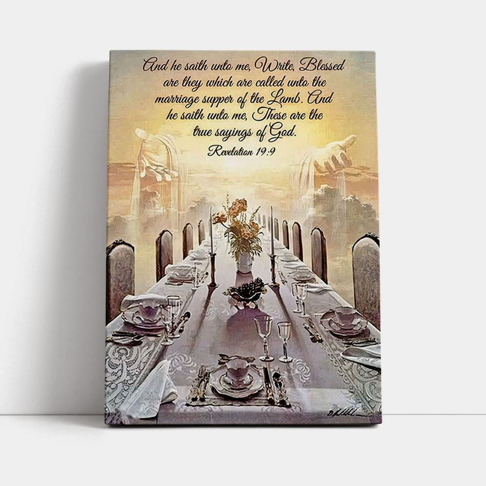 Revelation 199 Canvas Prints - These Are The True Sayings Of God