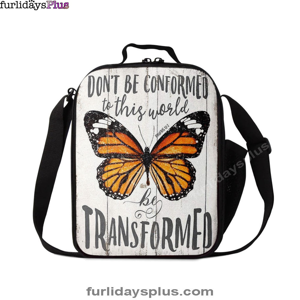 Romans 12 2 Butterfly Lunchbag, Be Transform, ation For Bedroom, Bathroom, Office, Living Room