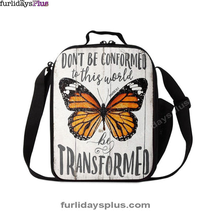 Romans 12 2 Butterfly Lunchbag, Be Transform, ation For Bedroom, Bathroom, Office, Living Room