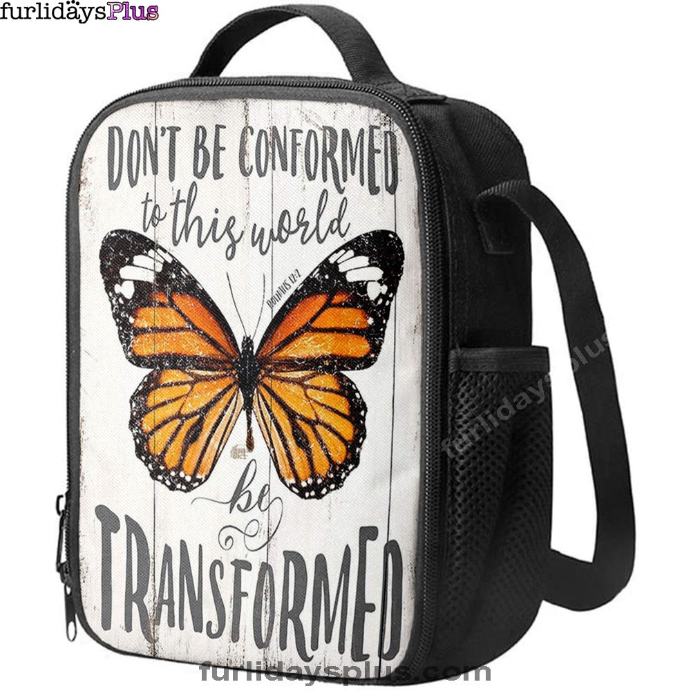 Romans 12 2 Butterfly Lunchbag, Be Transform, ation For Bedroom, Bathroom, Office, Living Room