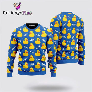 Rubber Duck Ugly Sweater ,Christmas Ugly Sweater For Men, Women