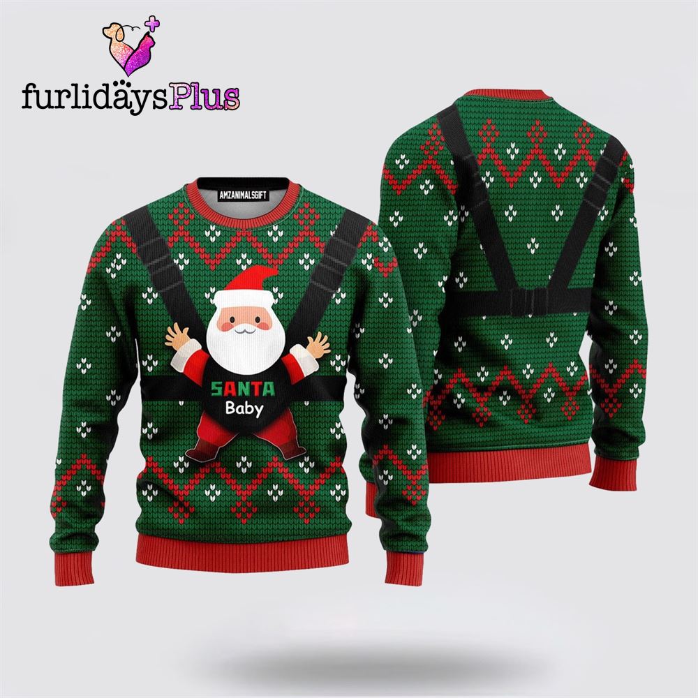 Santa Baby Ugly Christmas Sweater ,Christmas Ugly Sweater For Men, Women