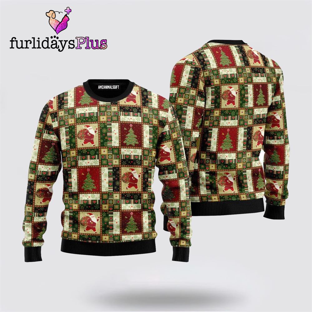 Santa Christmas Pattern Ugly Sweater ,Christmas Ugly Sweater For Men, Women