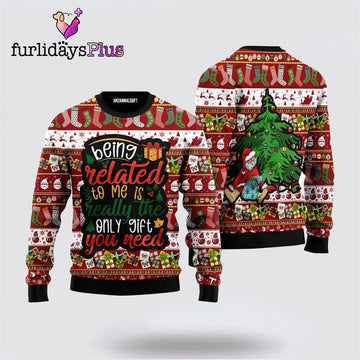 Santa Christmas Tree The Only Gift You Need Ugly Sweater ,Christmas Ugly Sweater For Men, Women