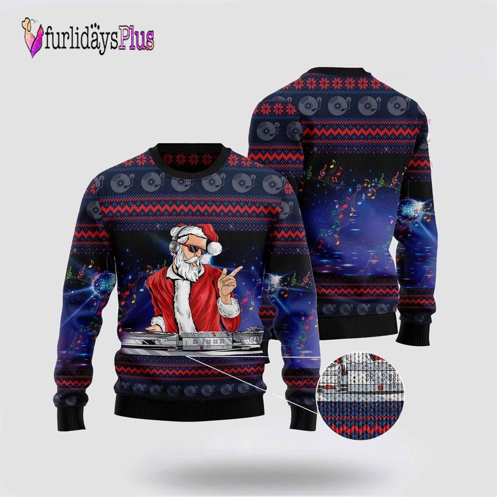 Santa Claus Dance Night Party Ugly Sweater For Men And Women, Christmas Gift, Christmas Winter Fashion