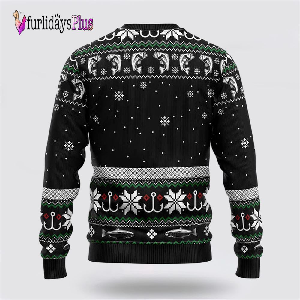 Santa Claus Fishing Ugly Christmas Sweater For Men And Women, Christmas Gift, Christmas Winter Fashion