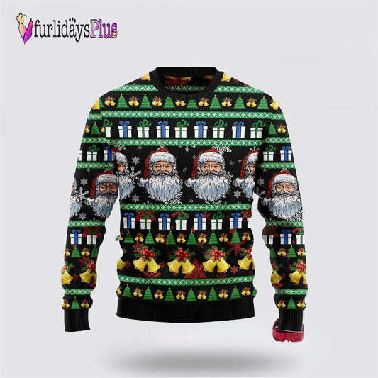 Santa Claus Jingle Bell Ugly Christmas Sweater For Men And Women, Christmas Gift, Christmas Winter Fashion