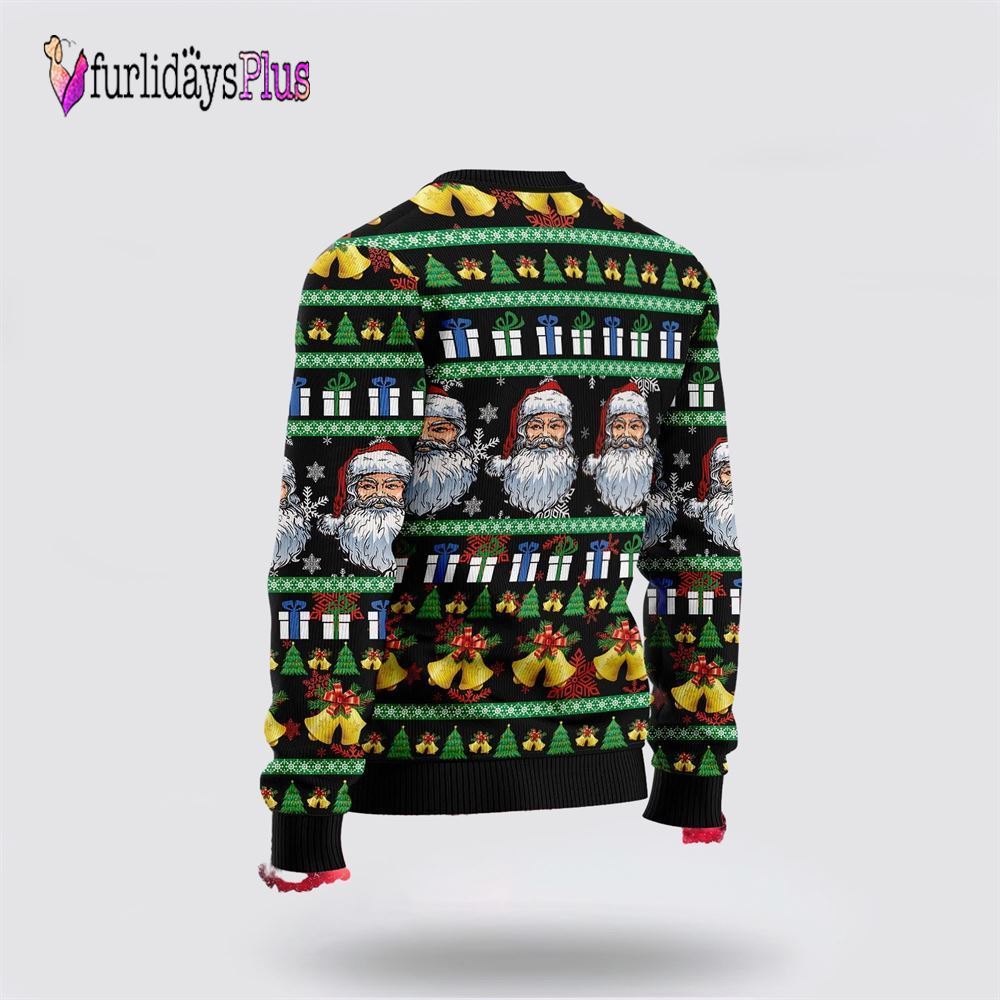 Santa Claus Jingle Bell Ugly Christmas Sweater For Men And Women, Christmas Gift, Christmas Winter Fashion