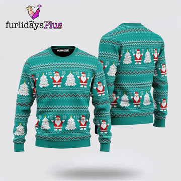 Santa Claus Joyful Holiday Ugly Sweater ,Christmas Ugly Sweater For Men, Women