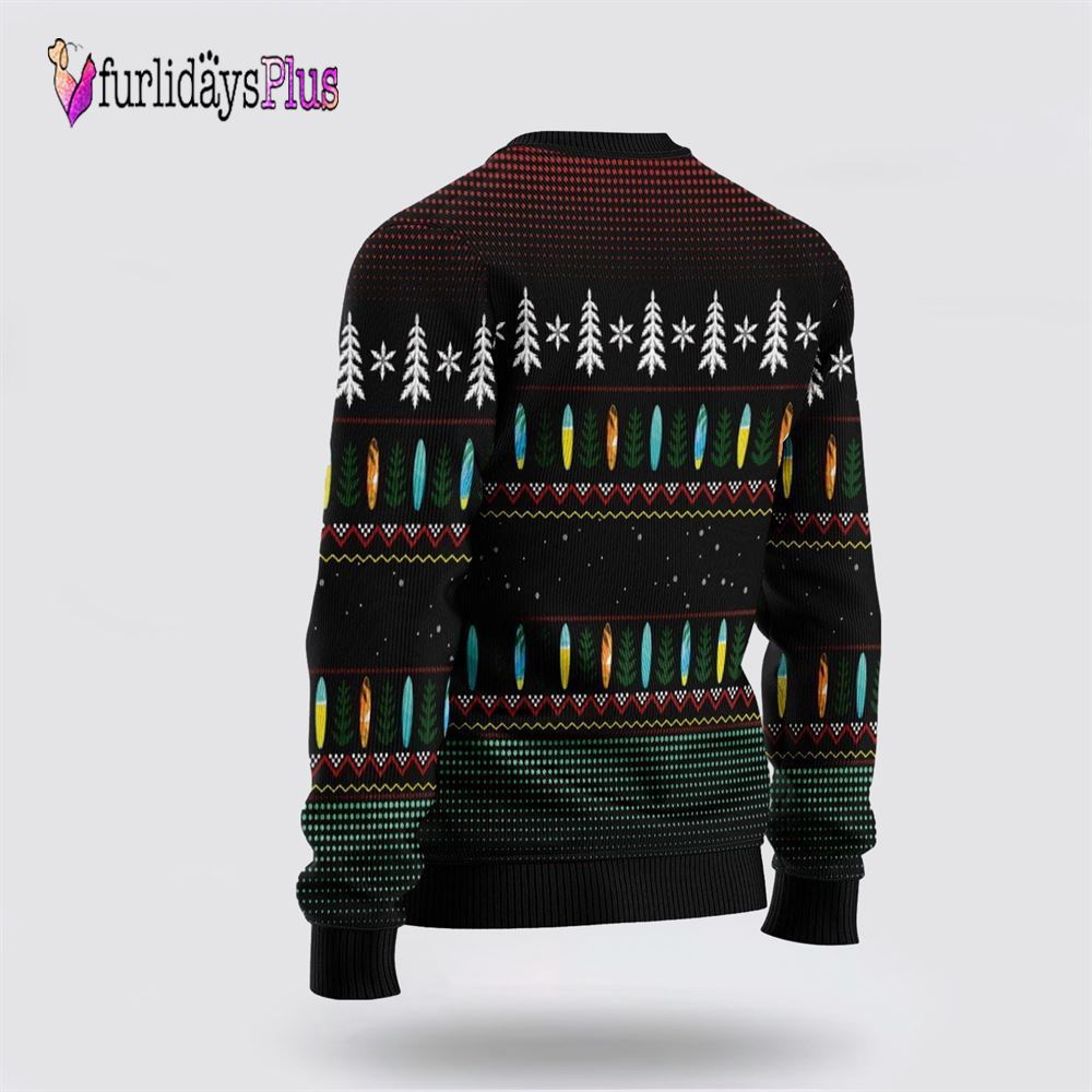Santa Claus Surfing Ugly Christmas Sweater For Men And Women, Christmas Gift, Christmas Winter Fashion