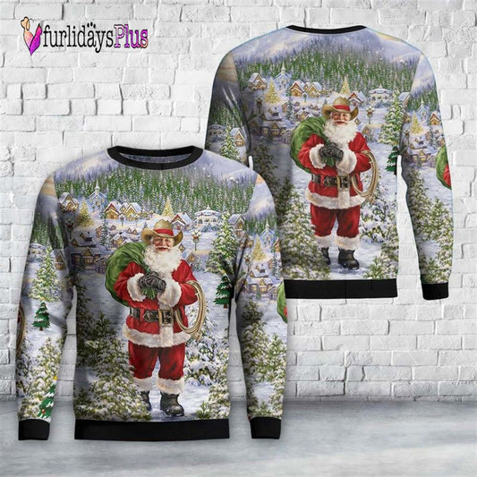 Santa Claus Ugly Christmas Sweater For Men And Women, Christmas Gift, Christmas Winter Fashion