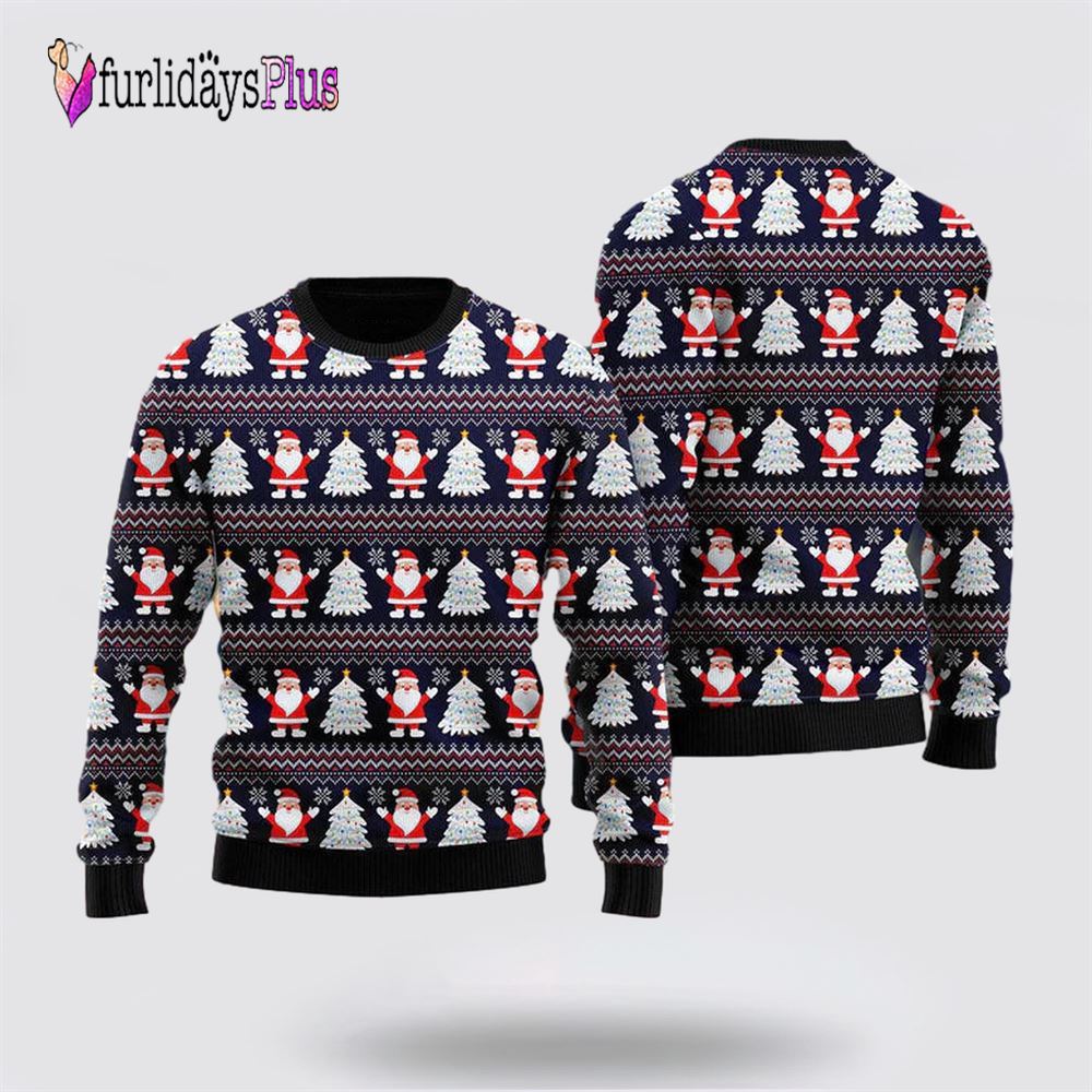 Santa Claus Under The Christmas Tree Ugly Christmas Sweater For Men And Women, Christmas Gift, Christmas Winter Fashion