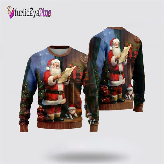 Santa Wishes Lists Ugly Christmas Sweater For Men And Women, Christmas Gift, Christmas Winter Fashion