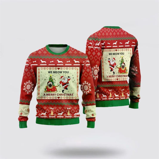 Siamese Cats Ugly Christmas Sweater, Christmas Sweater For Cat Lover