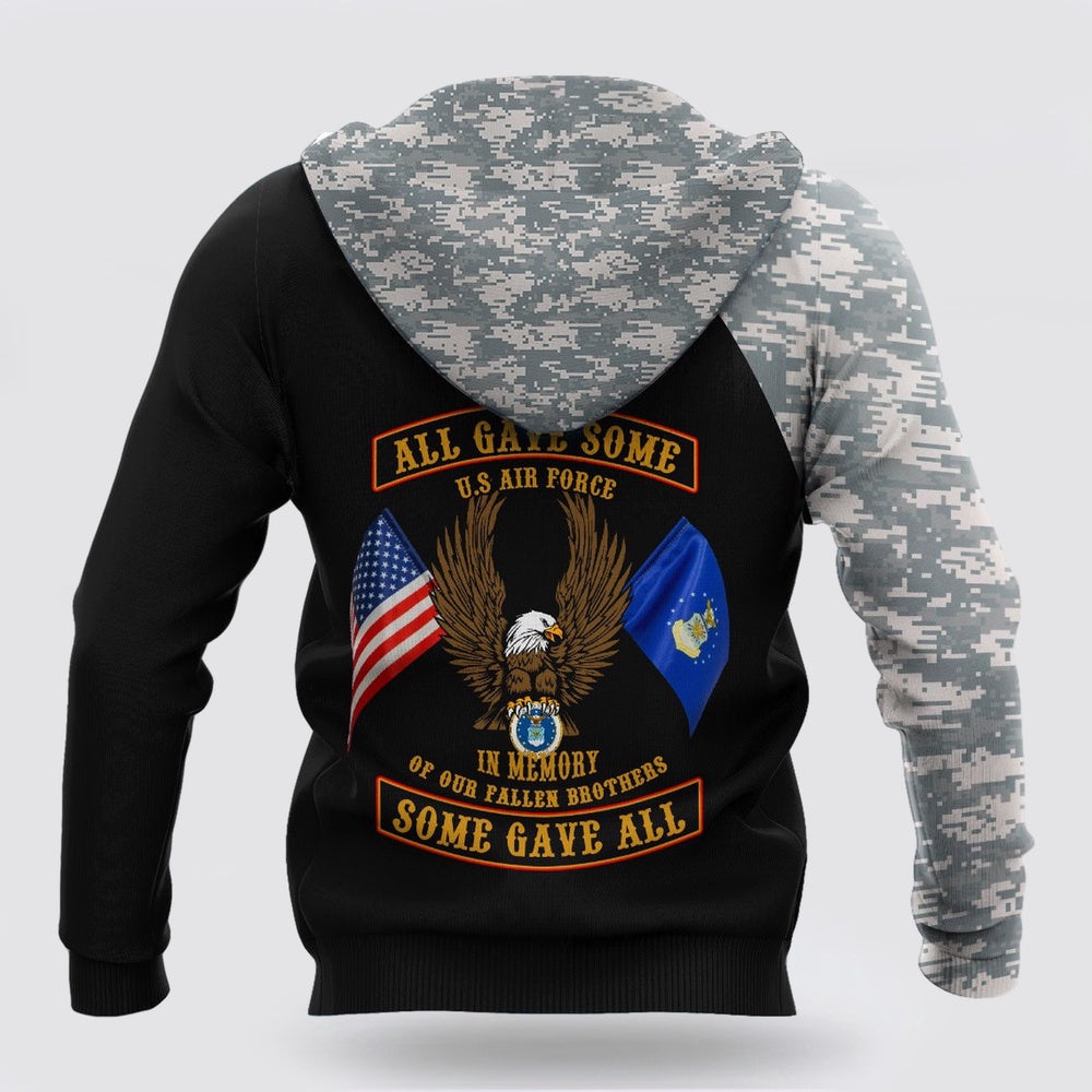 Us Air Force Hoodie, Soldier Us Air Force 3D All Over Printed Hoodie