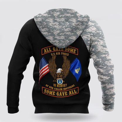 Us Air Force Hoodie, Soldier Us Air Force 3D All Over Printed Hoodie