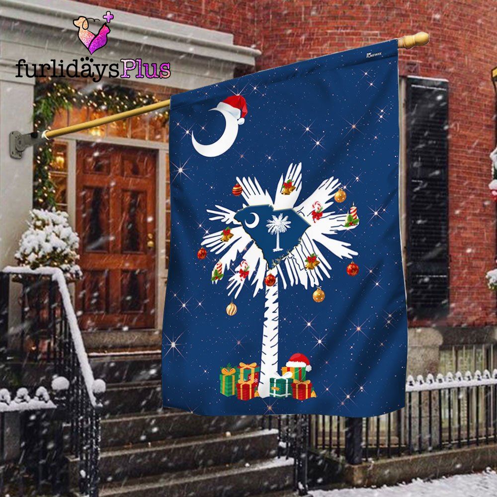 South Carolina Christmas Flag, Christmas Outdoor Decoration