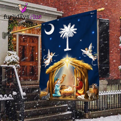 South Carolina Christmas Nativity of Jesus Flag