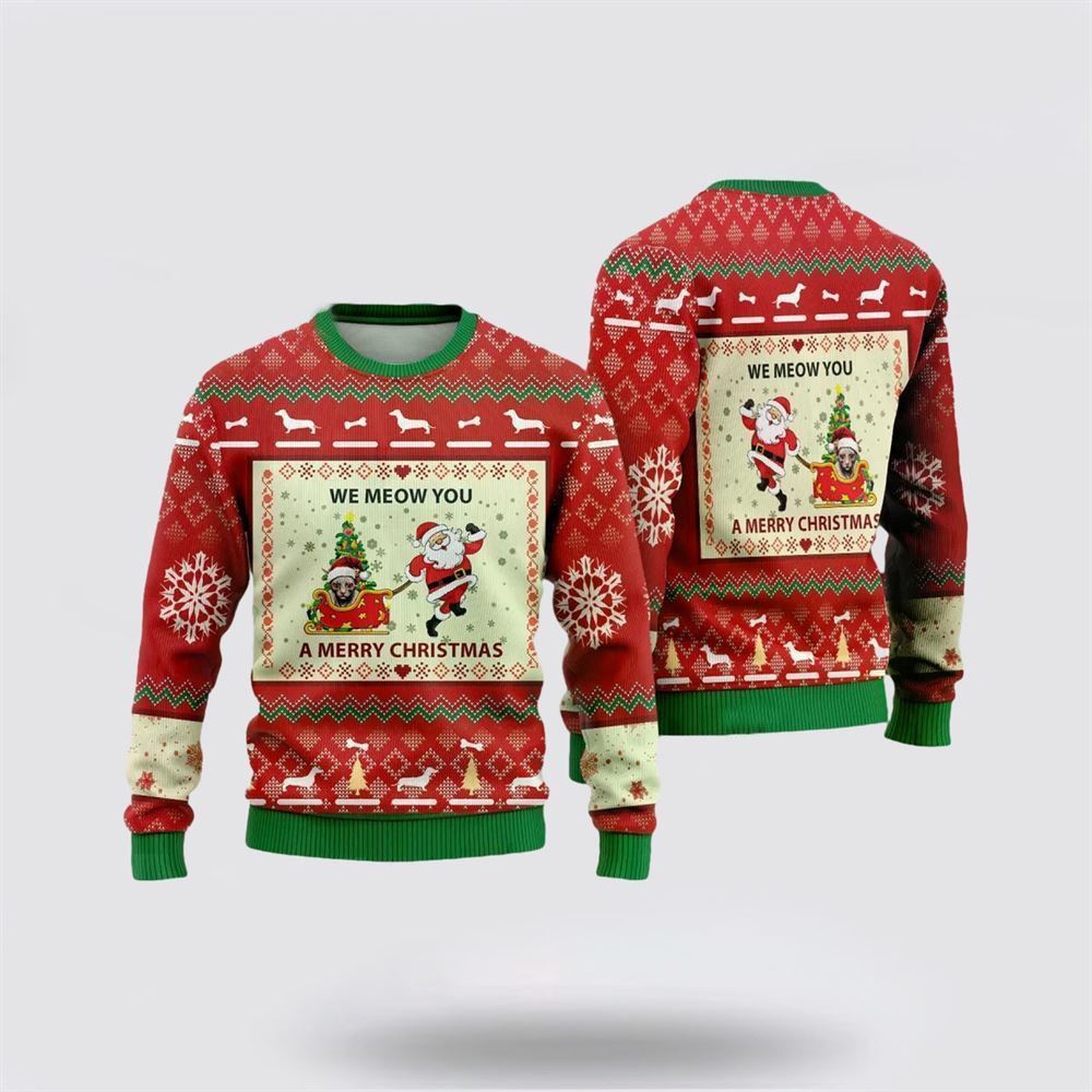 Sphynx Cats Ugly Christmas Sweater, Christmas Sweater For Cat Lover