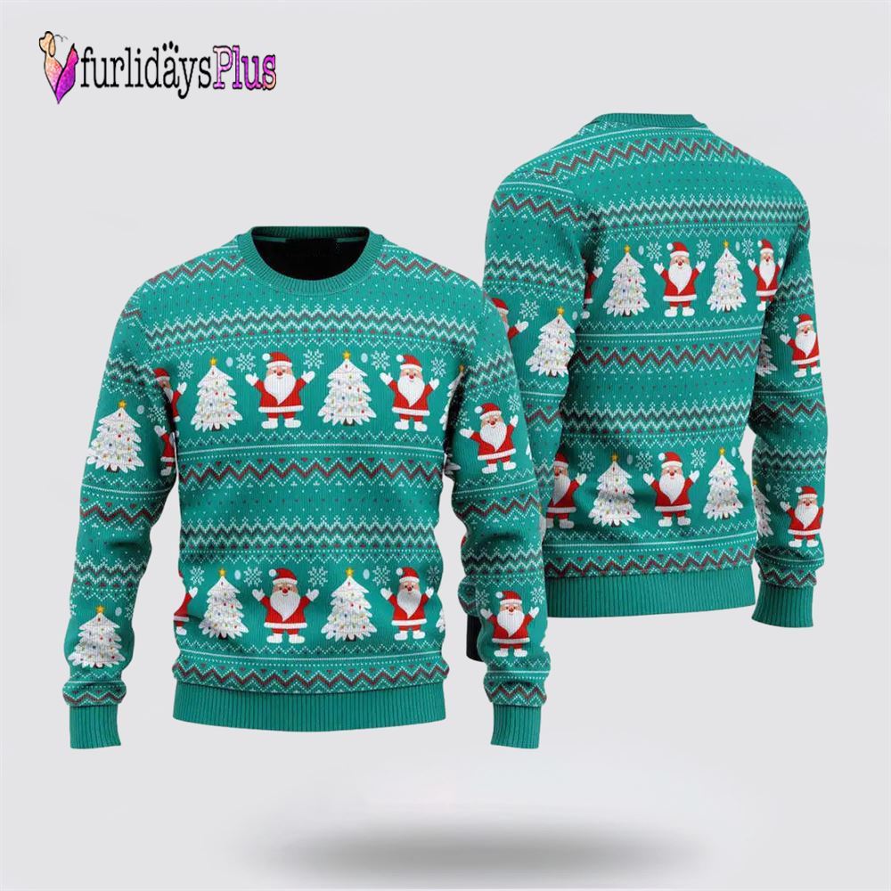 Spread Holiday Cheer With Santa Claus Ugly Christmas Sweater For Men And Women, Christmas Gift, Christmas Winter Fashion