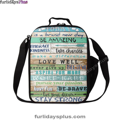 Stay Strong Positive Quotes Lunchbag Lunch Bag, Encouragement Gifts For Women
